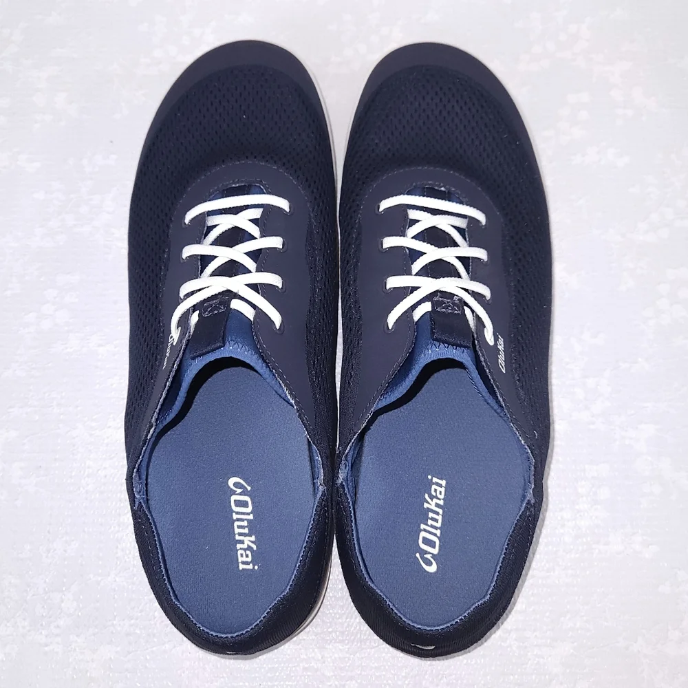 New OLUKAI Moku Pae Boat Shoe Men's US 14 Trench Blue